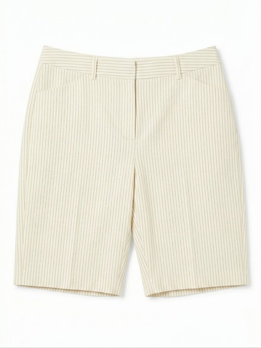 Vintage Tehama Nancy Haley High Waist Shorts Pinstripe Bermuda Size 6